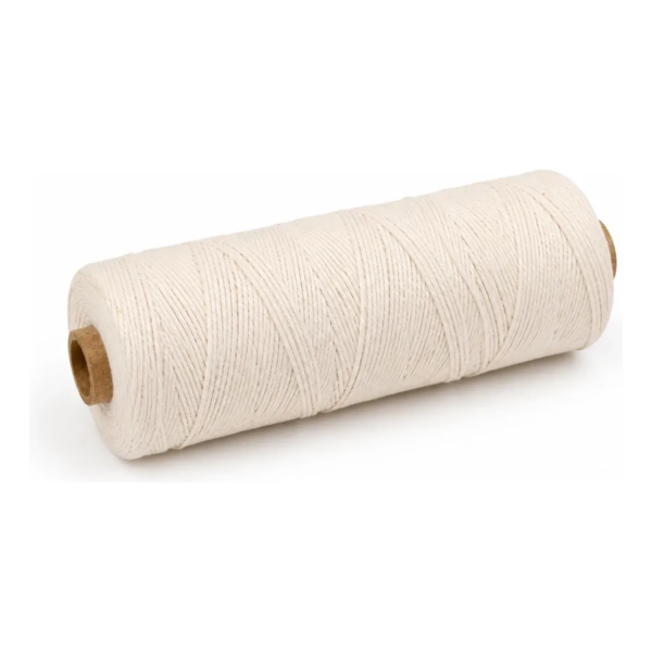 Hilo Algodón Blanco 250 Gramos Reforzado 3 Hebras Bobina X 12unid