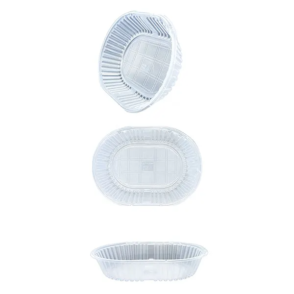 Bandeja Plastica 105 Oval Descartable Microondas X 600 Unid