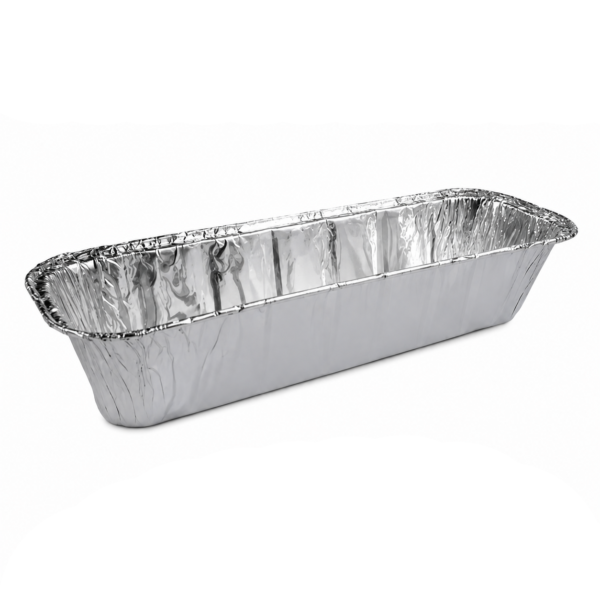 Bandeja Aluminio Descartable Budin 1 Kg 27cm x 10cm  x 6cm X 200 Unid