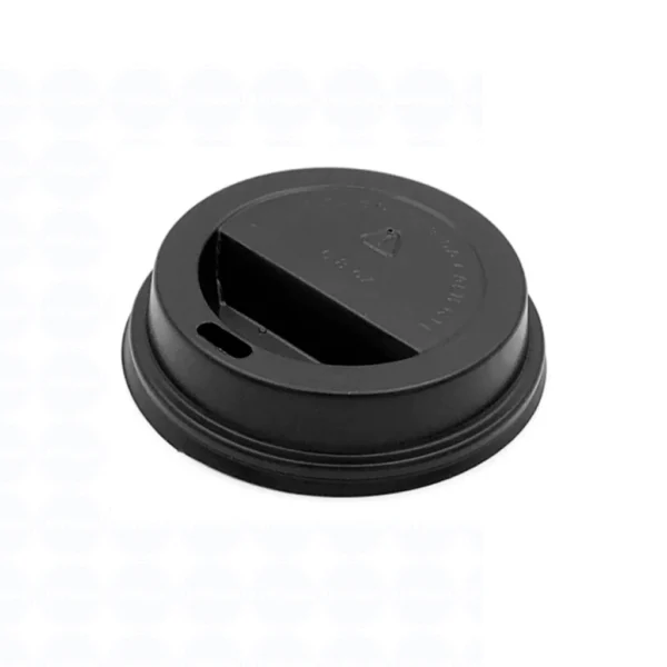 Tapa Vaso Polipapel Negro Descartable 240cc 8oz x 1000 Unid