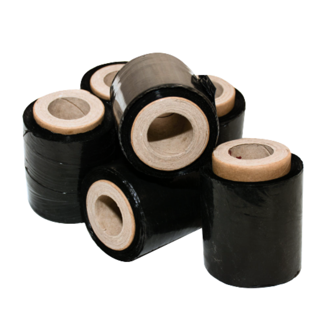 Film Stretch X Bulto 36u Virgen Negro 10cm