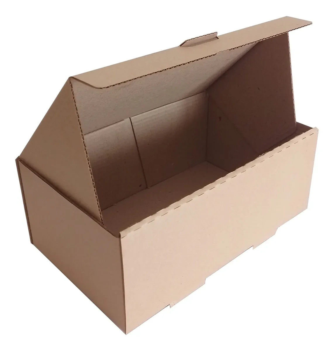 Caja Delivery Marrón Hamburguesa Aconcagua (23x14x9) Cm X 100 Unidades