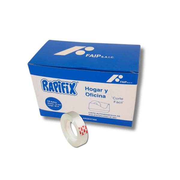 Cinta Adhesiva Rapifix 12x30 M Transparente Caja X 12unid