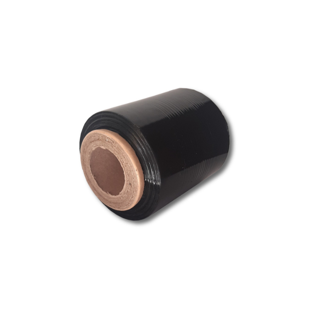 Film Stretch X Bulto 36u Virgen Negro 10cm - Imagen 2