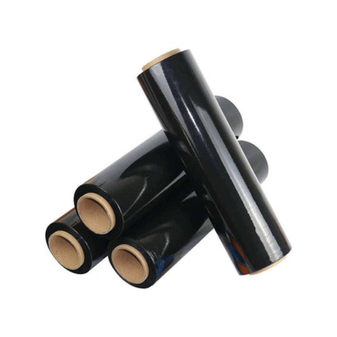 Film Stretch X Bulto 4u Virgen Negro 50cm 5kg