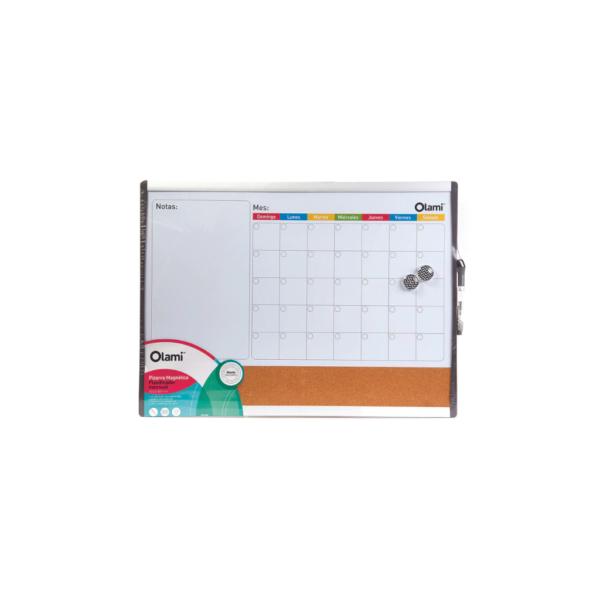 Pizarra Planner Olami Con Corcho 43 x 58 cm X Caja 6 unid