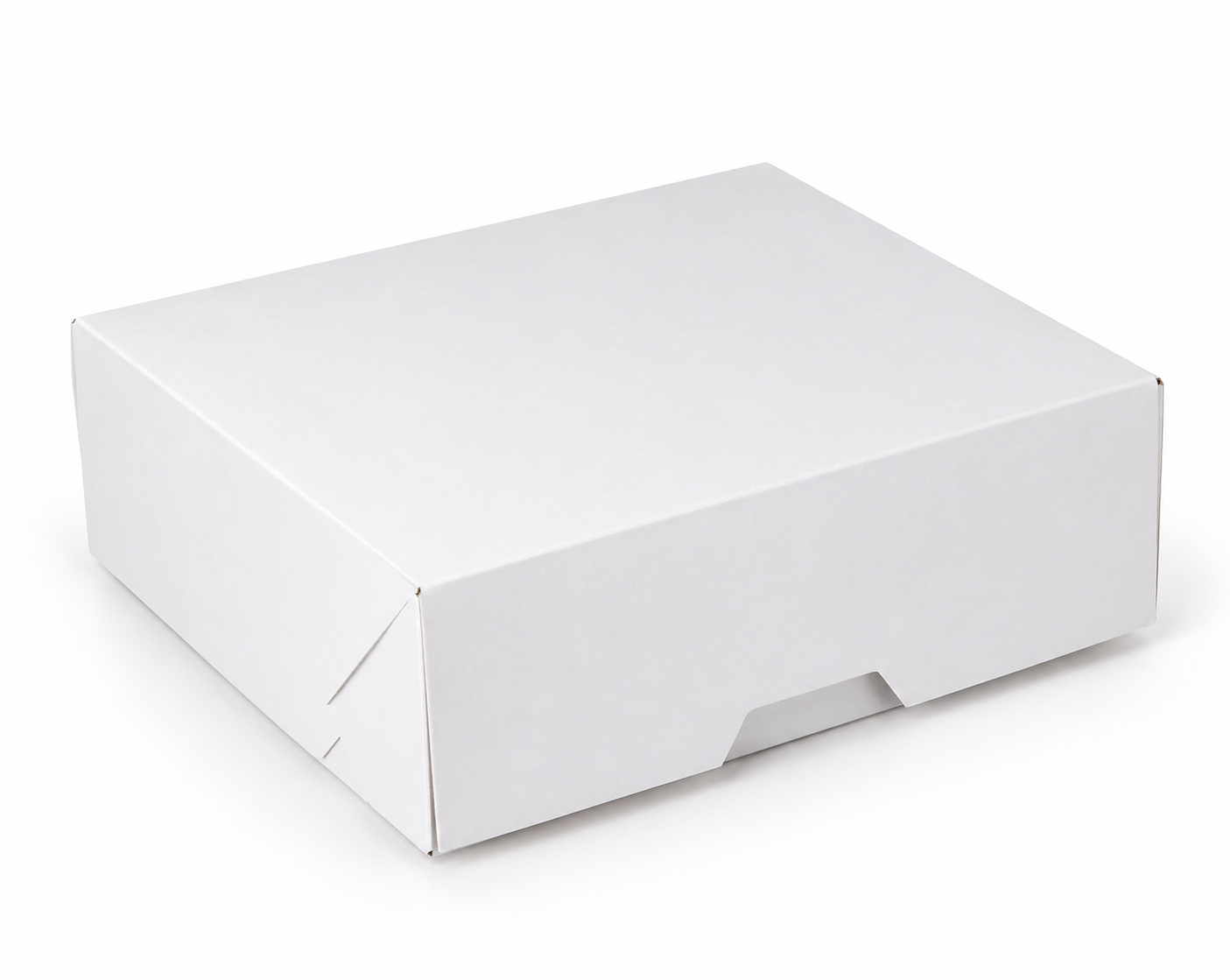 Caja Cartulina Blanca Take Away Delivery 20 x 20 x 10 cm X 50 Unid
