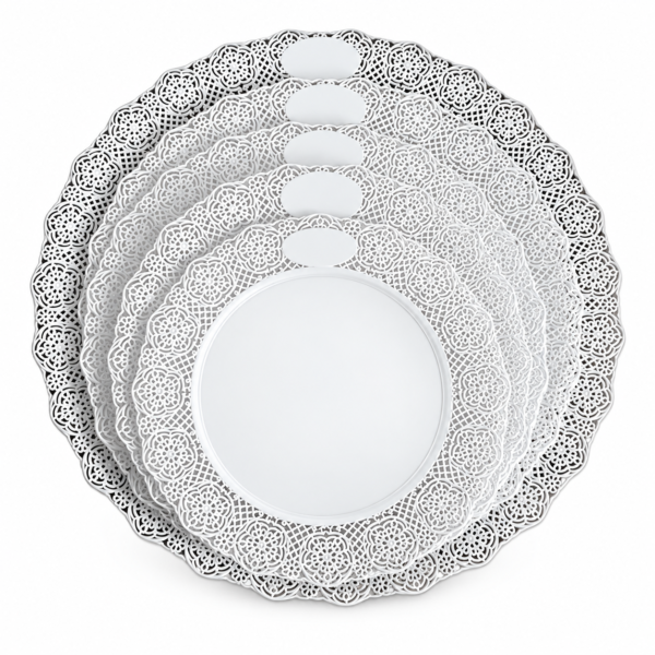 Bandeja Plástica Descartable Redonda Kovalplast 24cm x 50 Unid