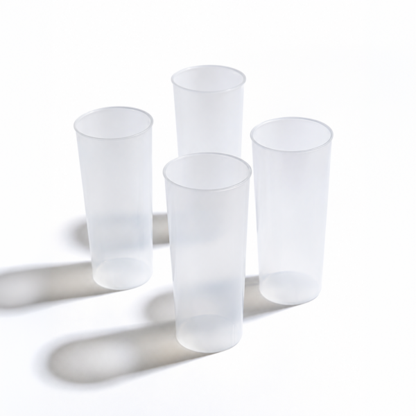 Vaso Trago Largo Flexible Plástico 280ml Opaco X 250 Unid