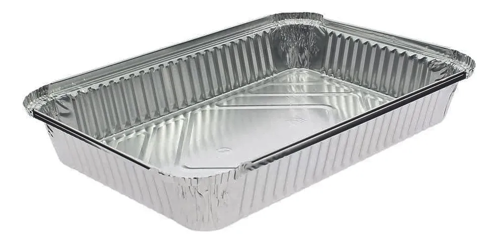 Bandeja Aluminio Descartable Bal 4 Canelonera 30cm × 21cm × 3,5cm X 150unid - Imagen 2