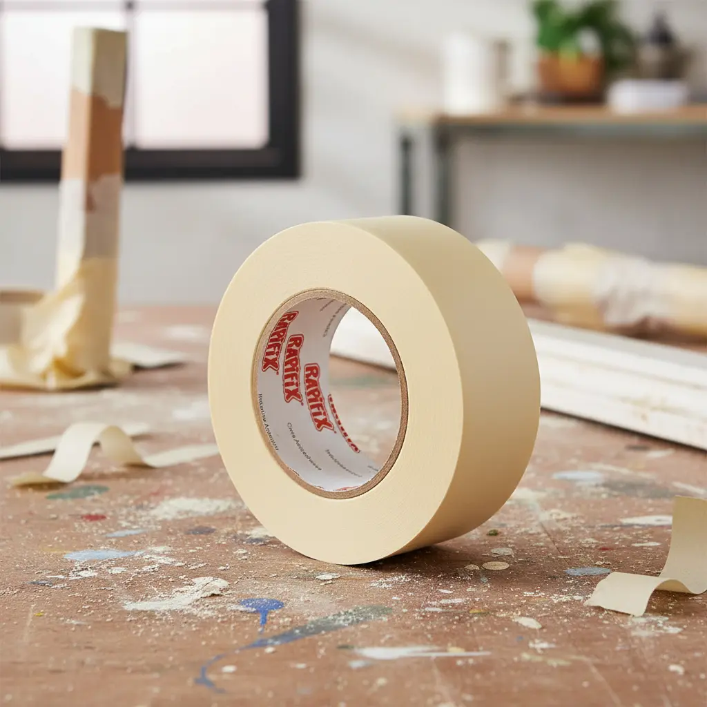 Cinta De Papel Doble Faz Enmascarar Rapifix 48 Mm X 30m X 18 Rollos - Imagen 2