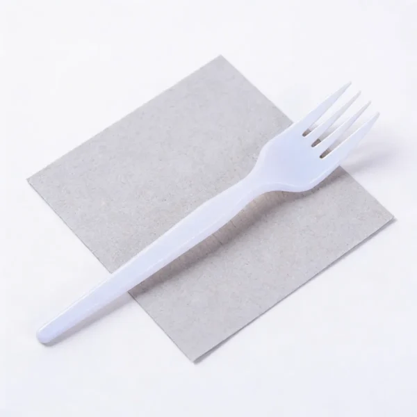Tenedor Blanco Plástico Descartable Kovalplast X 1000 Unid Granel