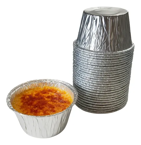 Vaso Flanera Aluminio Hal 10 Molde Descartable Flan 230cc X 1500 Unid