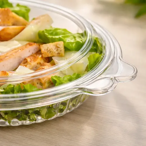 Bandeja Plastica 105 Oval Descartable Microondas Tapa Bisagra X 200 Unidades - Imagen 3
