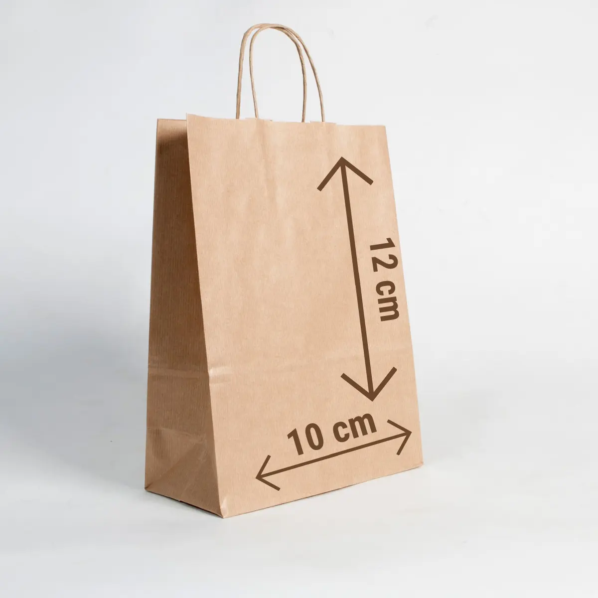 Bolsas Papel Kp0 Madera Kraft 10cmx12cm Bulto X100 Unid