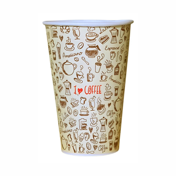 Vaso De Polipapel Diseño Descartable 240cc 8oz x 1000 Unid