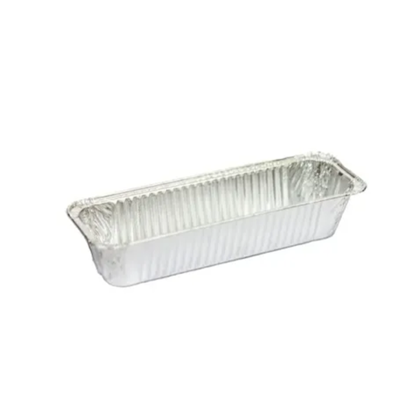 Bandeja Aluminio Descartable Budin 1/2 Kg 23,5cm x 8 x 5cm X 800 Unid