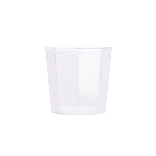 Vaso Octogonal Cristal Boyano Descartable 200 cc Plástico X 150 Unid