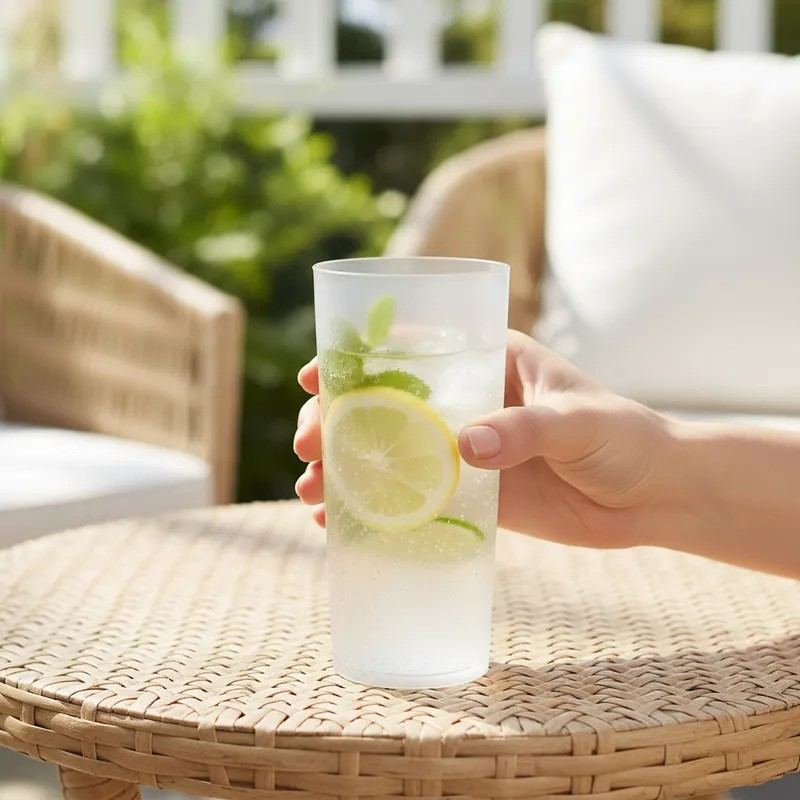 Vaso Trago Largo Flexible Plástico 280ml Opaco X 250 Unid - Imagen 2