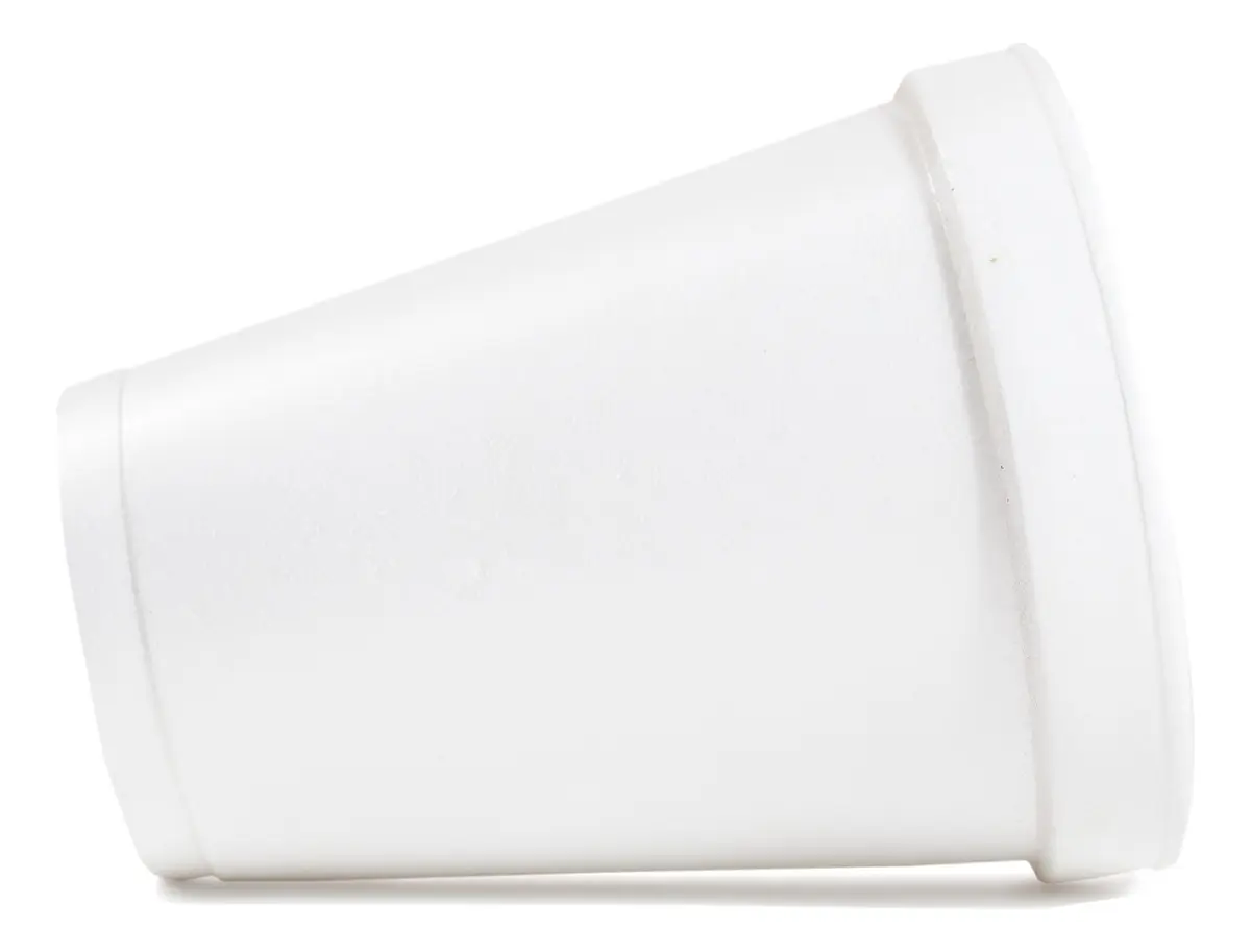 Vasos Descartables Térmico 240cc Telgopor Blanco Café Bulto X1000 unid - Imagen 4