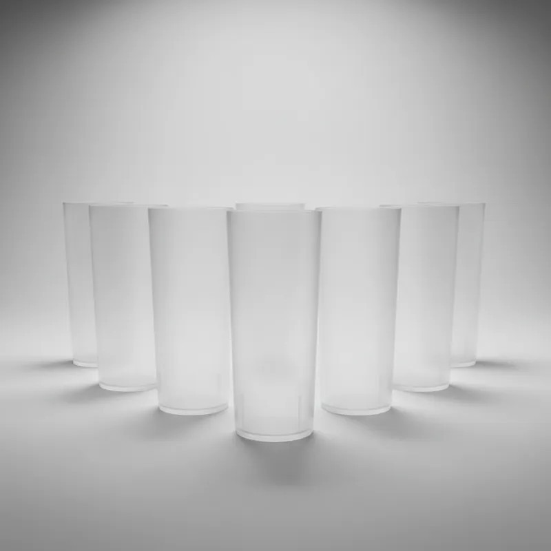 Vaso Trago Largo Flexible Plástico 280ml Opaco X 250 Unid - Imagen 3
