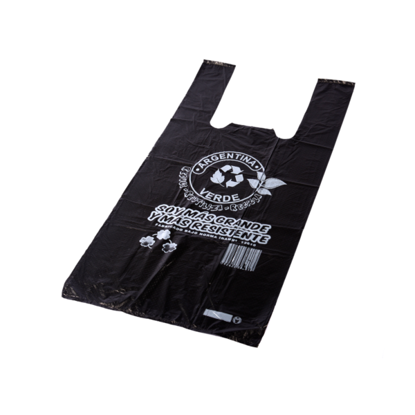 Bolsas Camiseta Ciudad Negras 45x55 Bulto X 1000unid