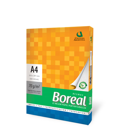 Resma Boreal Mate Blanco 70gr A4 Caja x10unid