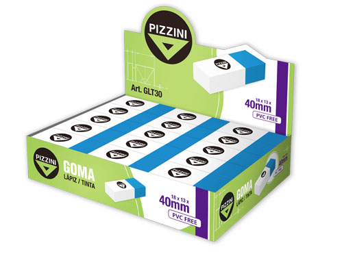 Goma LAPIZ / TINTA 40x18x13 - 30unid x Bulto