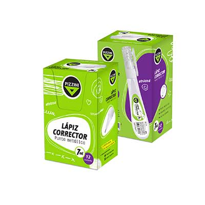 Lapiz corrector. 7 ml. Punta metalica. x Bulto 12unid