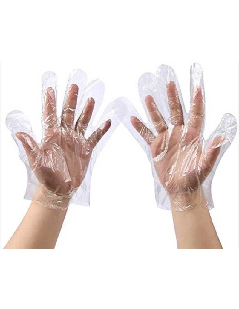 Guantes Descartables Polietileno Manoplas Cristal x 10000 Unidades