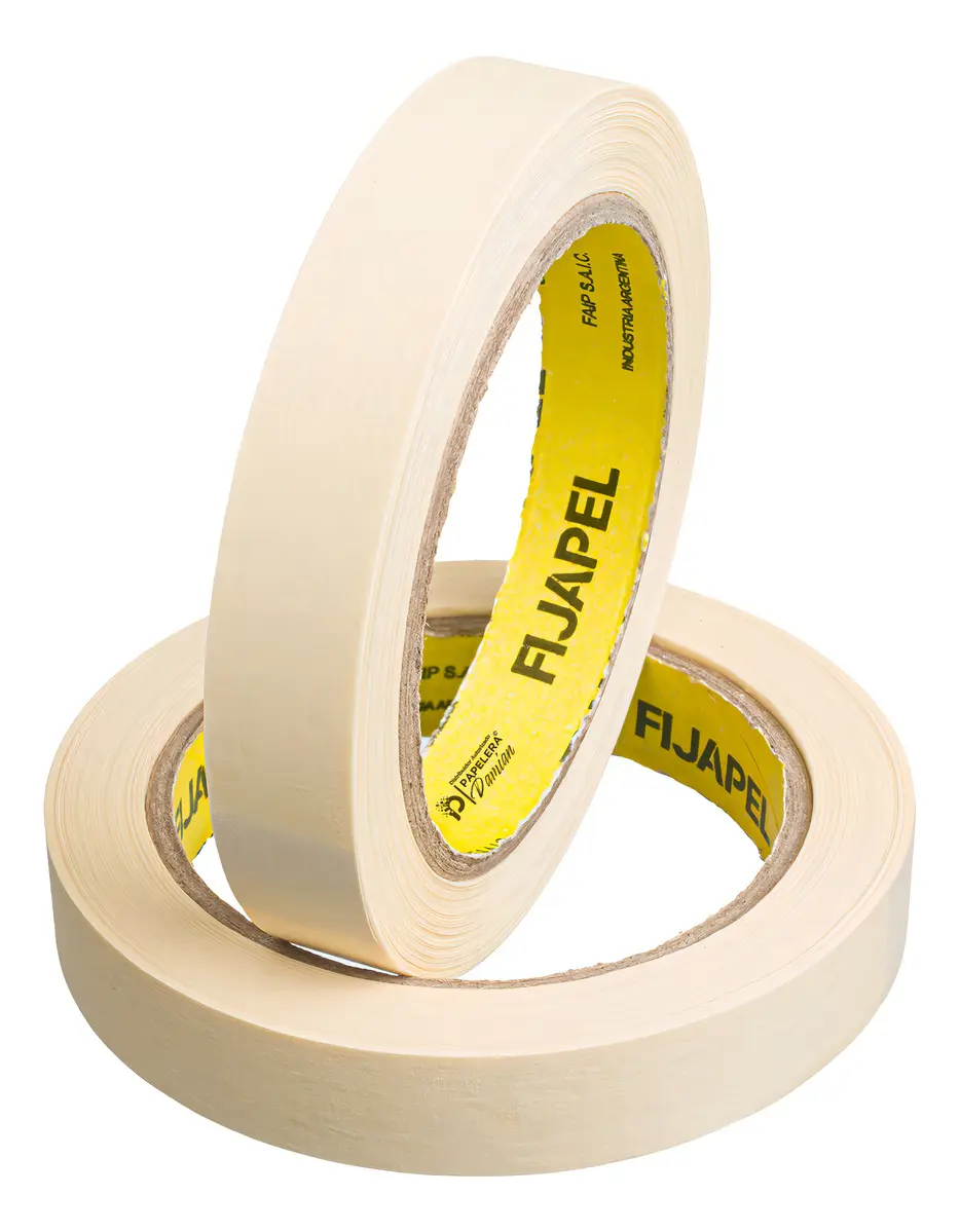Cinta De Papel Enmascarar Fijapel 24 Mm X 50m X 36 Rollos
