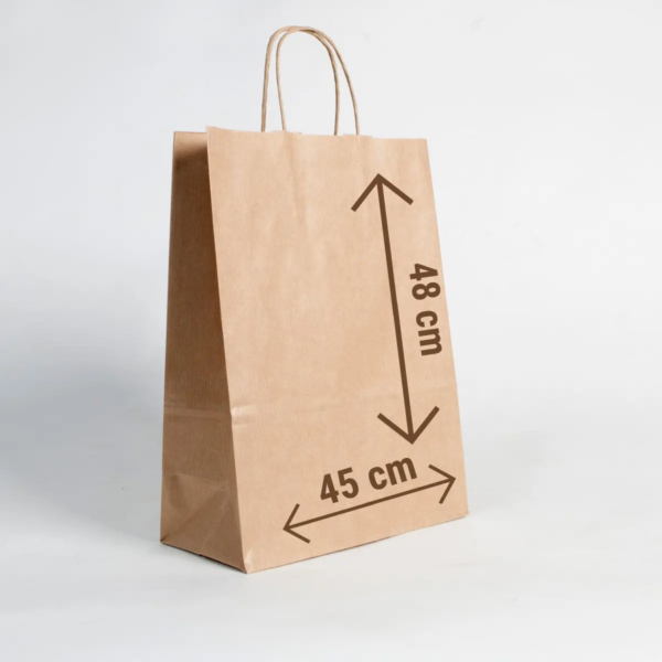 Bolsas Papel Kp8 Madera Kraft 45cmx48cm Bulto X100 Unid