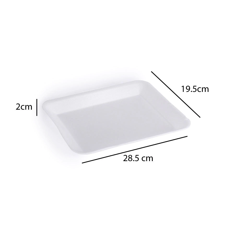 Bandeja Expandido Telgopor m25 28,5x19,5x2 cm x Bulto 200unid - Imagen 3