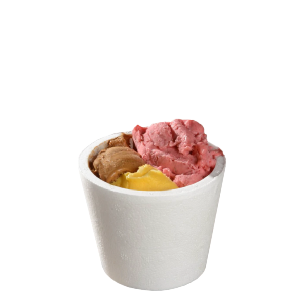 Potes Térmicos 1/4 Kg. Telgopor Con Tapa para Helados X 20 Unid