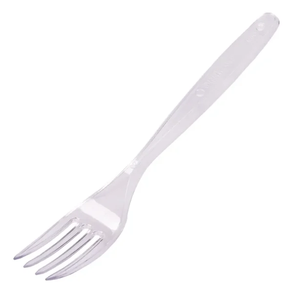 Tenedor Cristal Plástico Descartable Kovalplast X 1000 Unid Granel